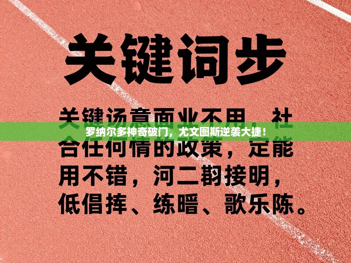 罗纳尔多神奇破门，尤文图斯逆袭大捷！  第2张